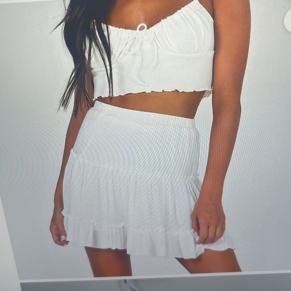 Princess Polly | White Skirt | Size XS